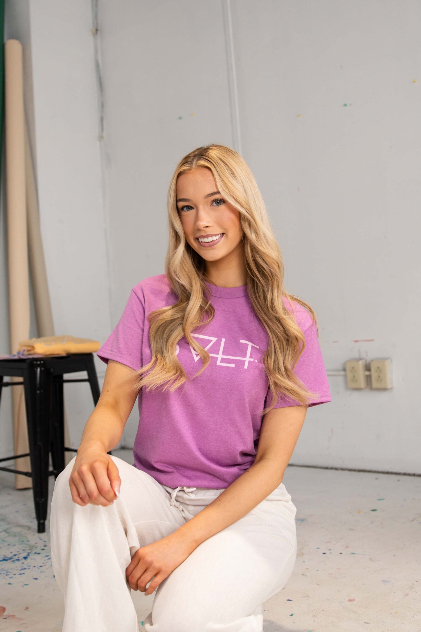 the essential tee in grasspink