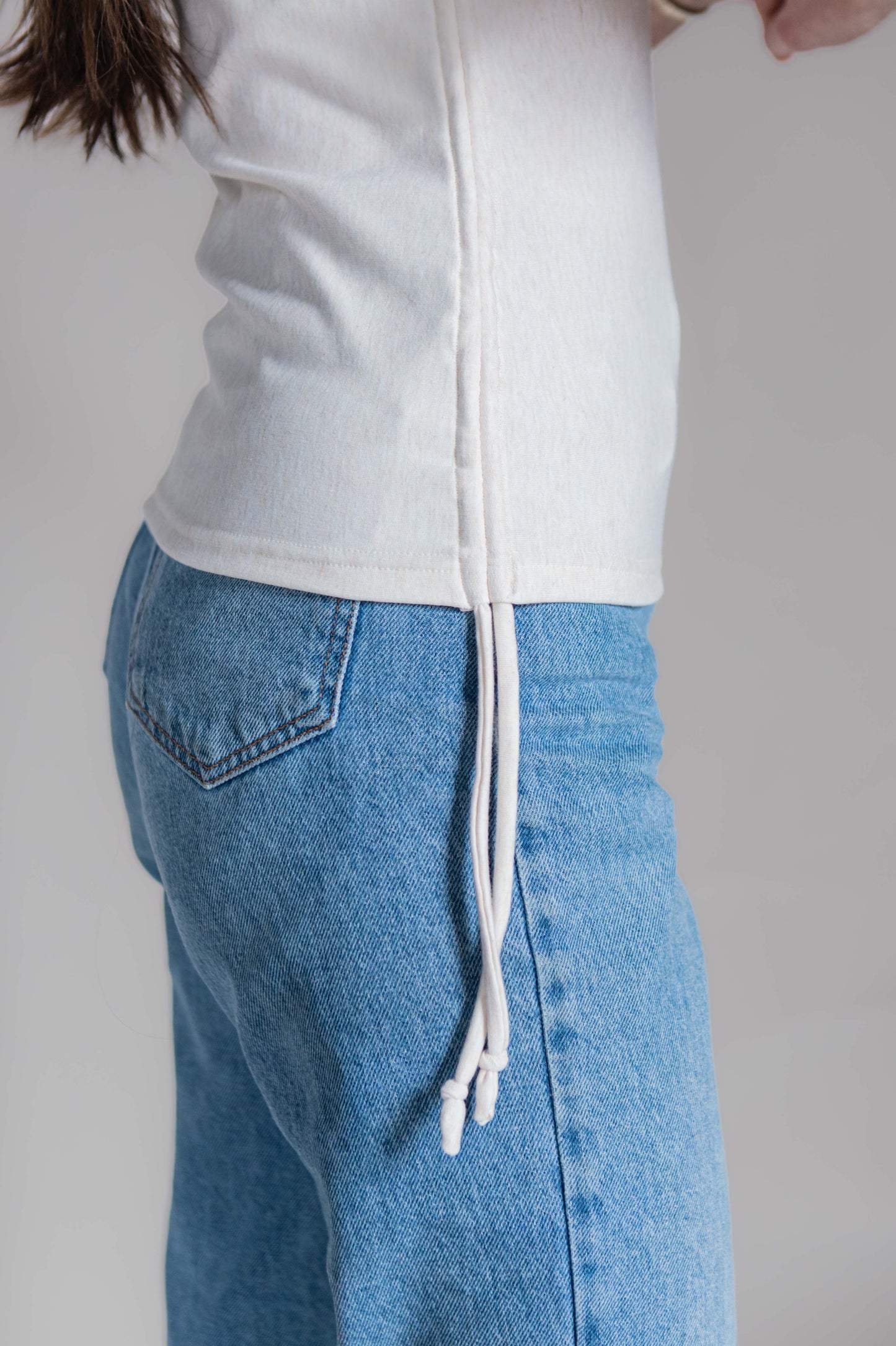 SALTLAB uptight tee in natural heather
