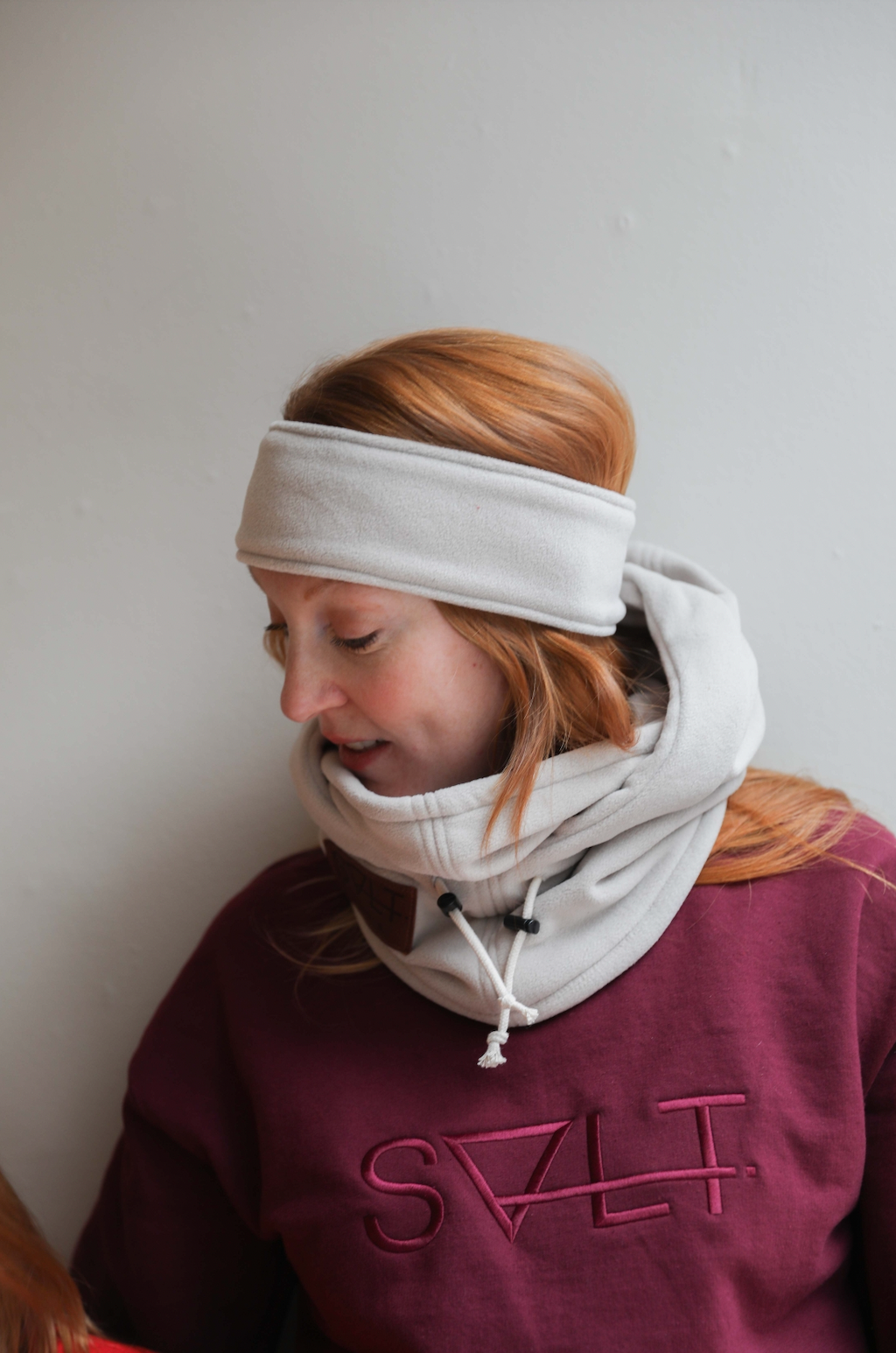 cross-country headband in oat cap