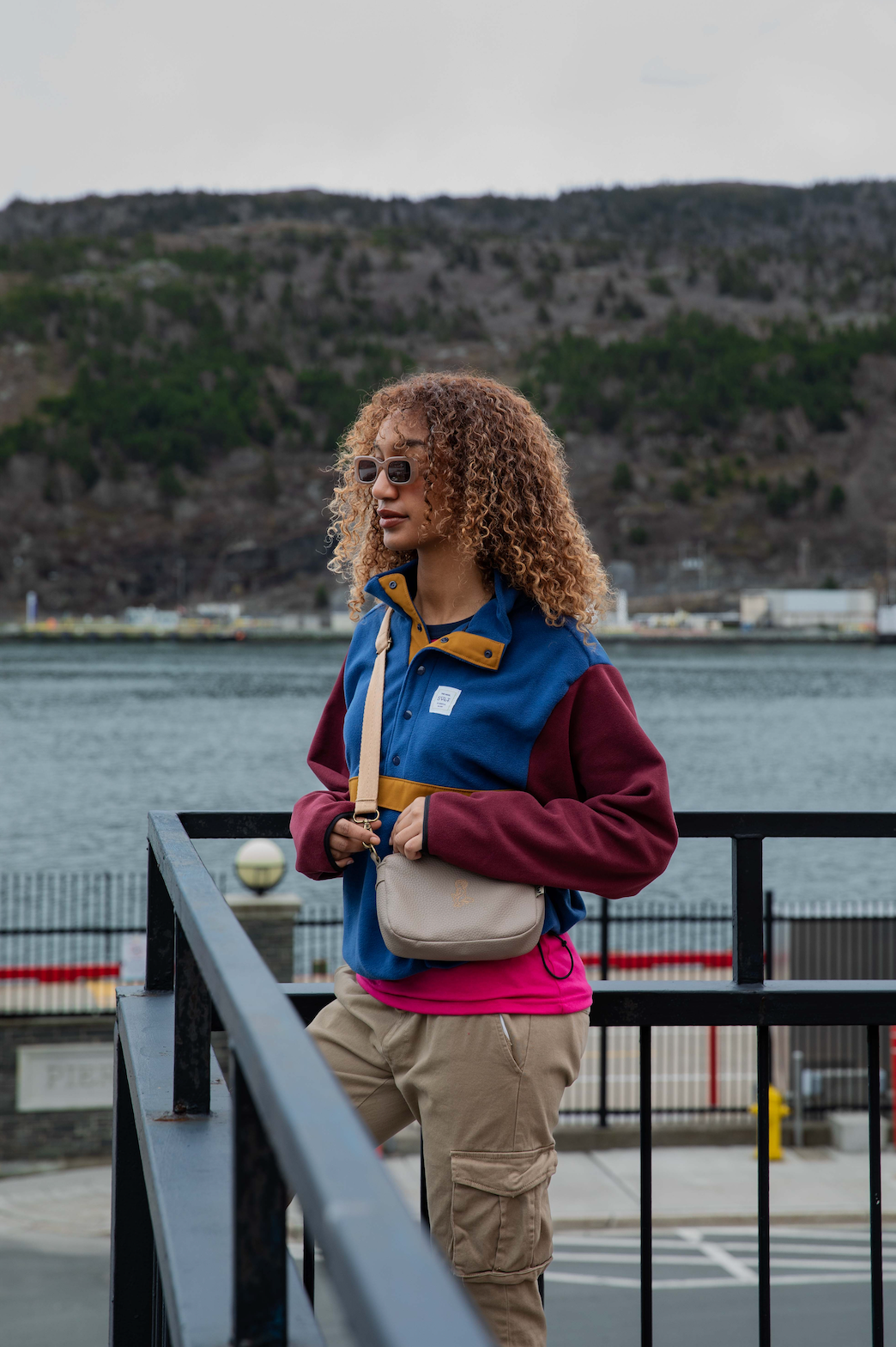 SALTLAB snap pullover in dusk