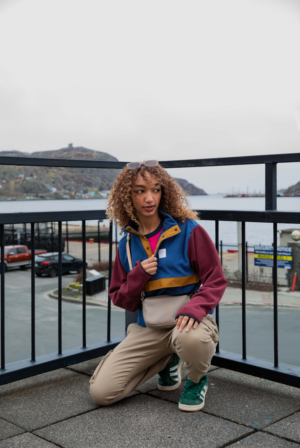 SALTLAB snap pullover in dusk