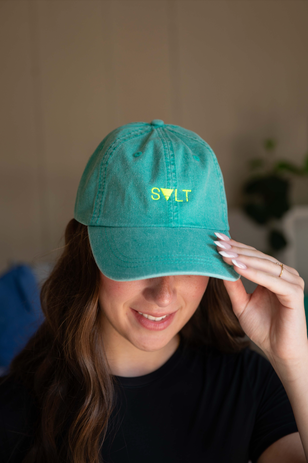 pool party cap in seafoam