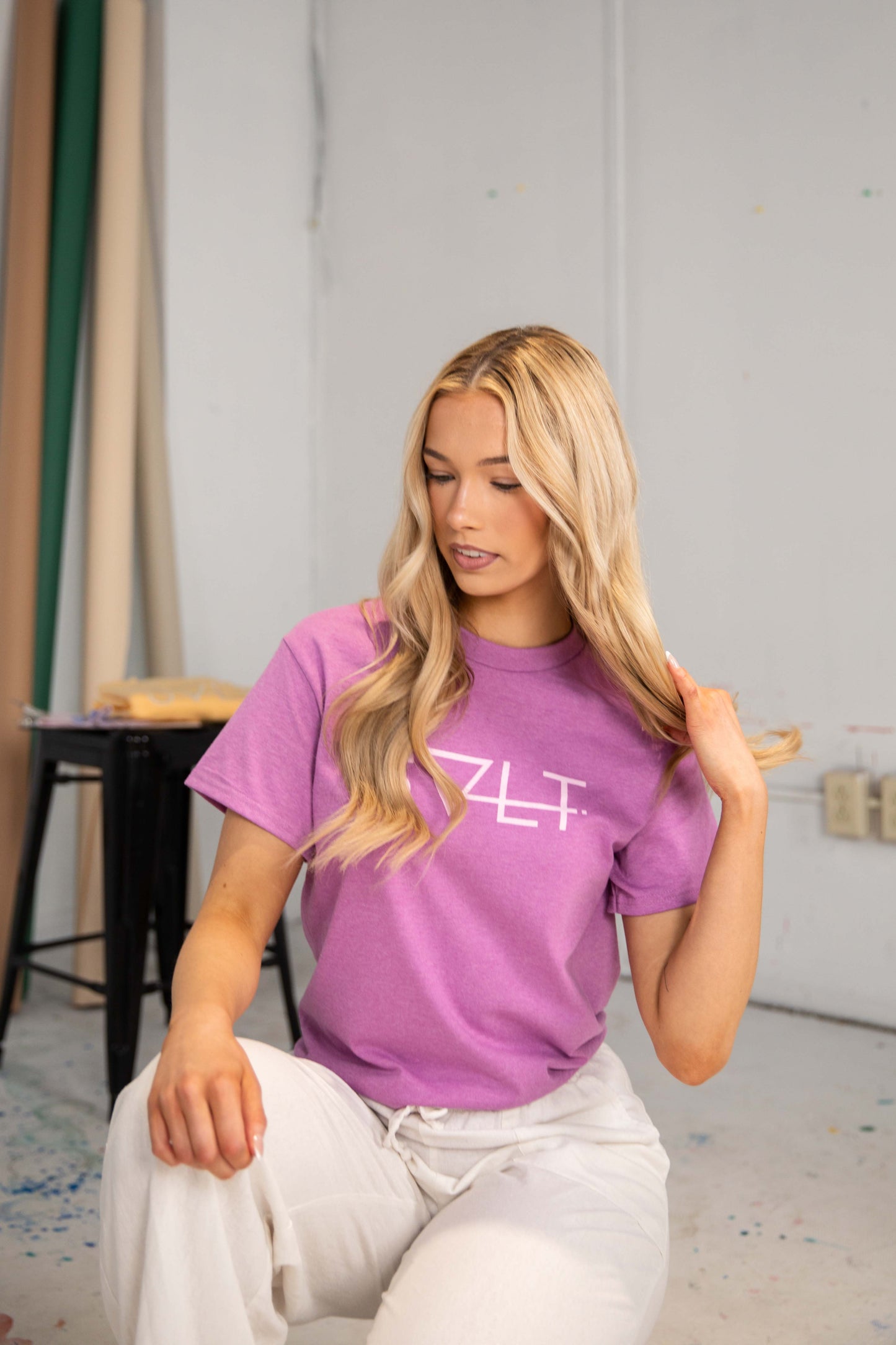the essential tee in grasspink