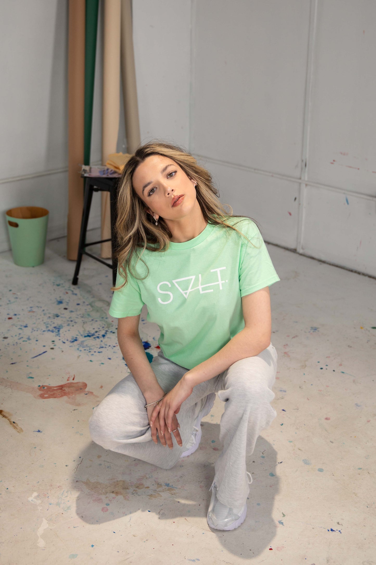 the essential tee in mint julep