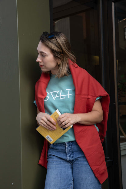 the essential tee in seafoam