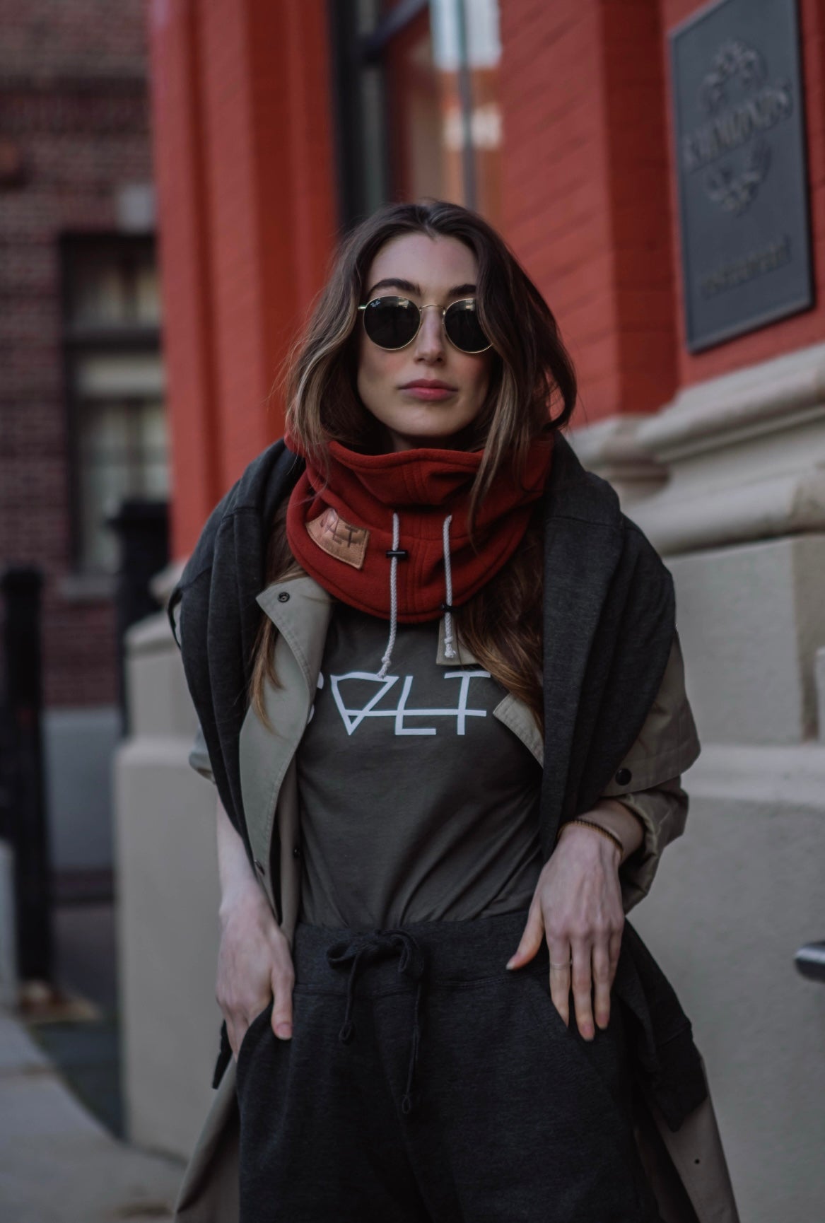 cloud dickie in warm bronze