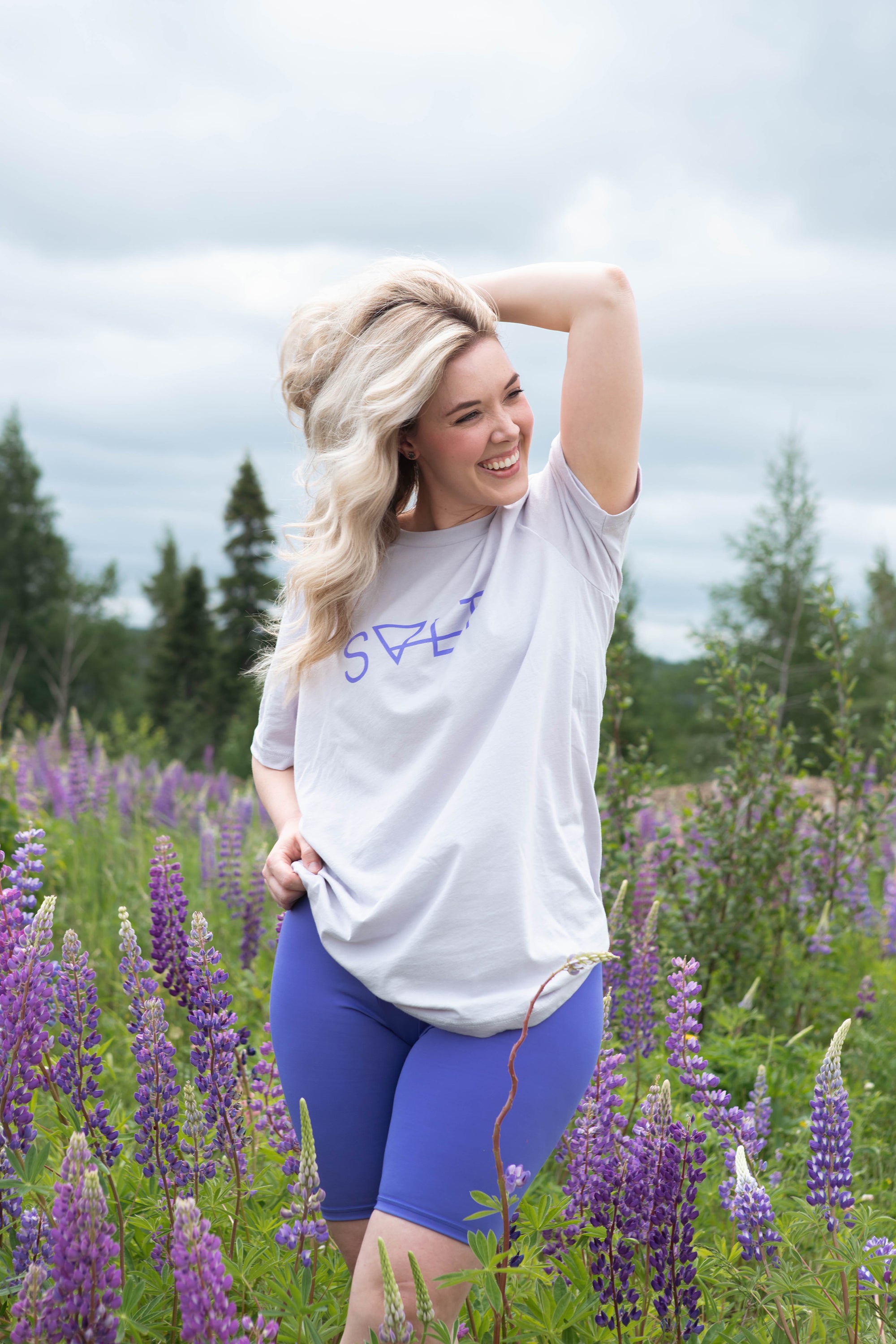 the essential tee in hyacinth