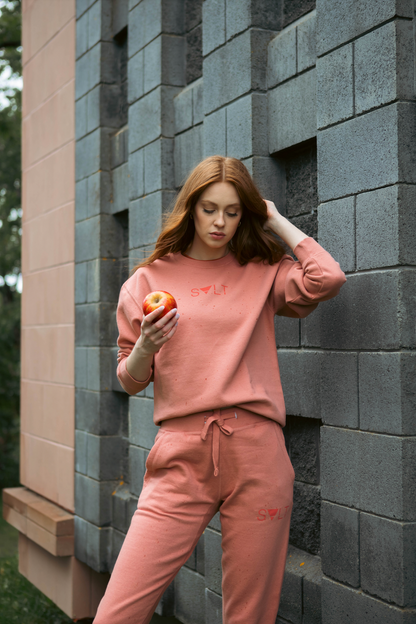 the ready joggers in vintage rose