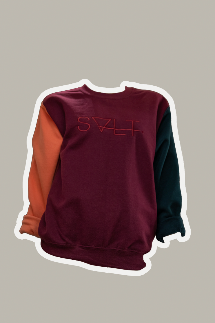 colour block crew #8