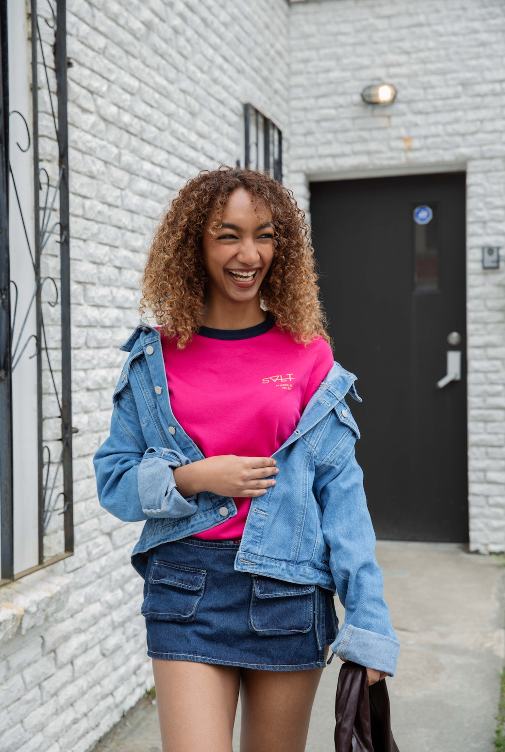 st. john's ringer tee in fruit punch