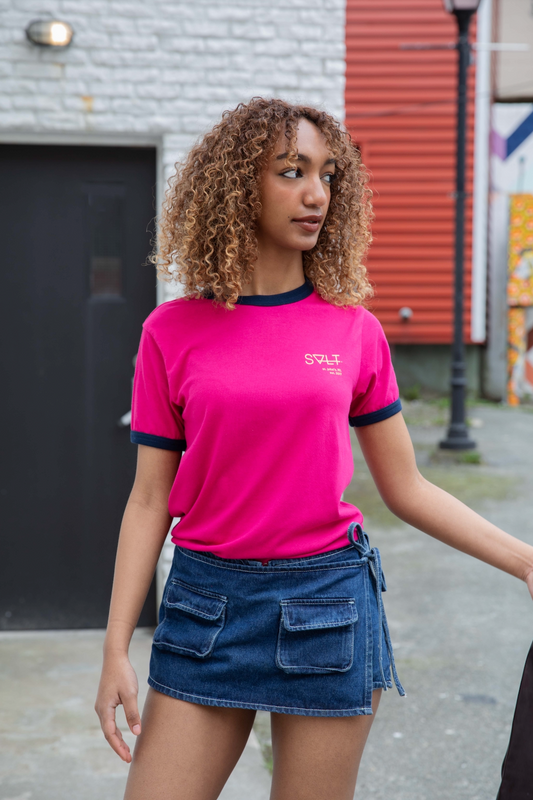 st. john's ringer tee in fruit punch