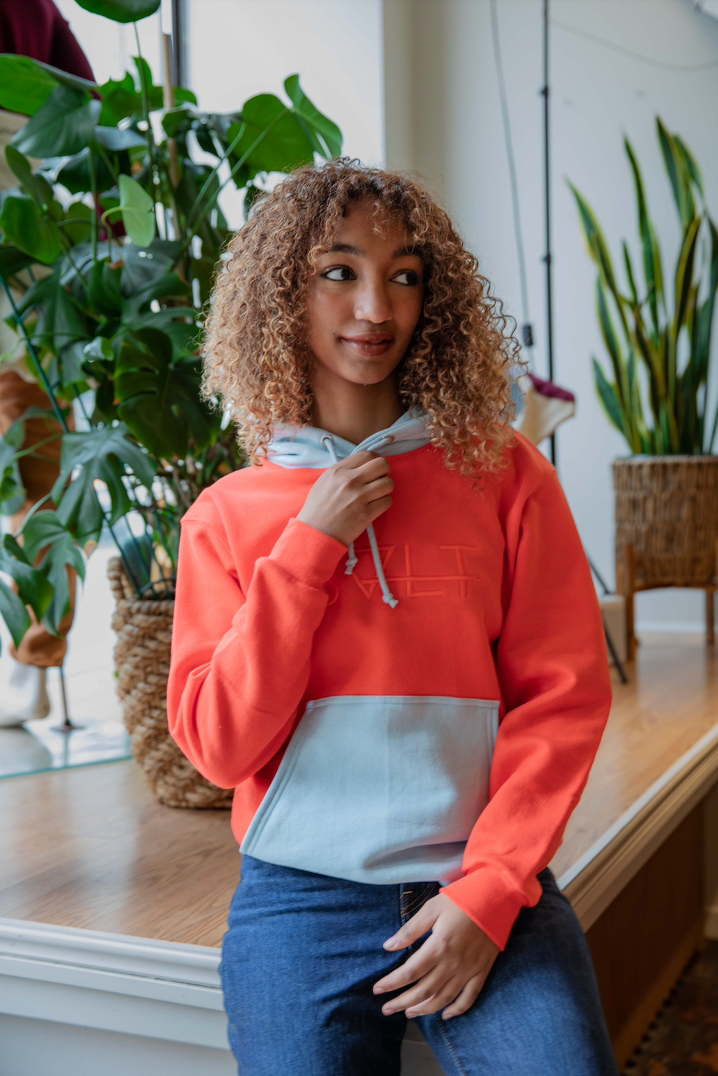 SALT colourblock hoodie