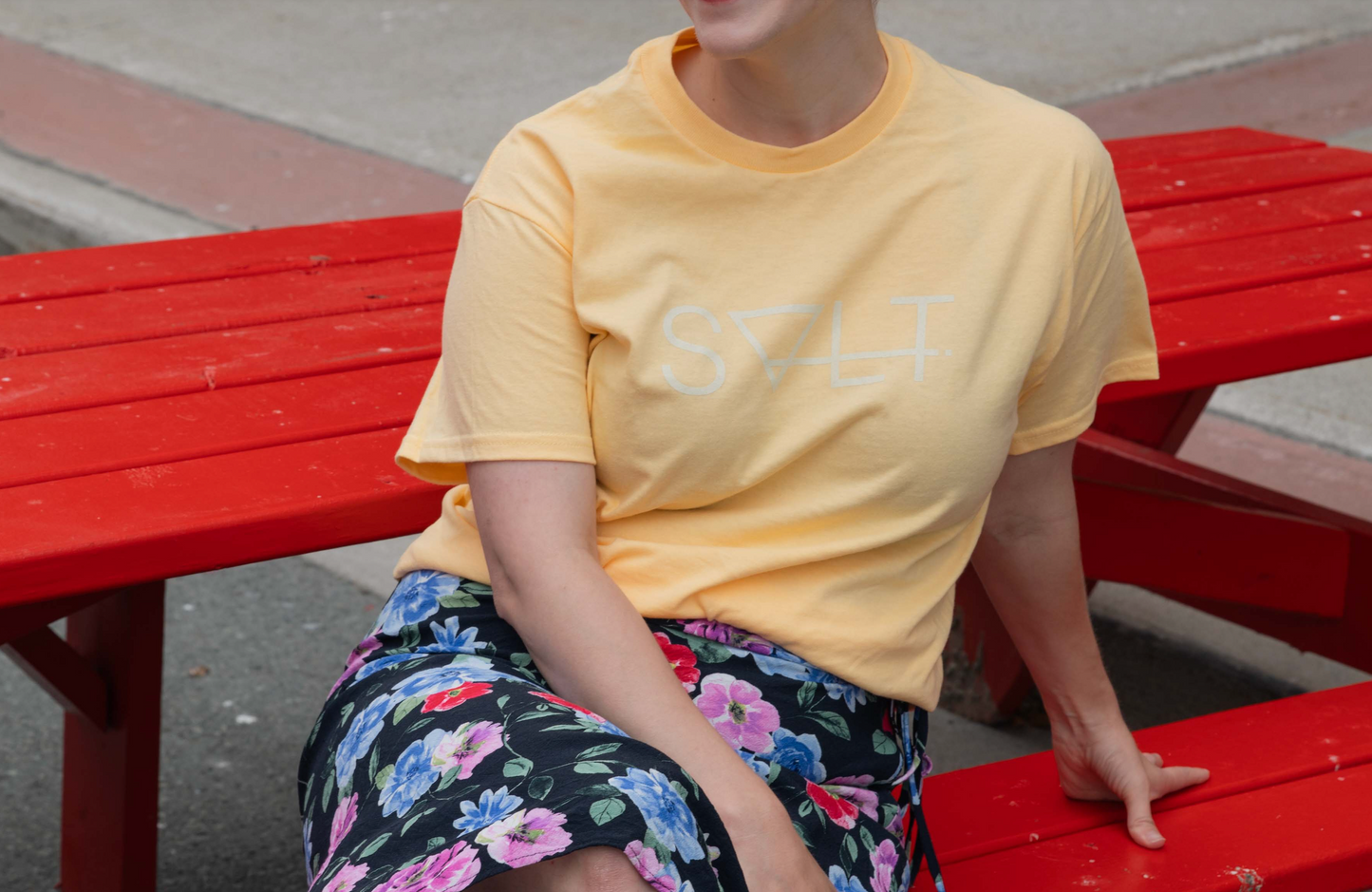 the essential tee in lemon zest
