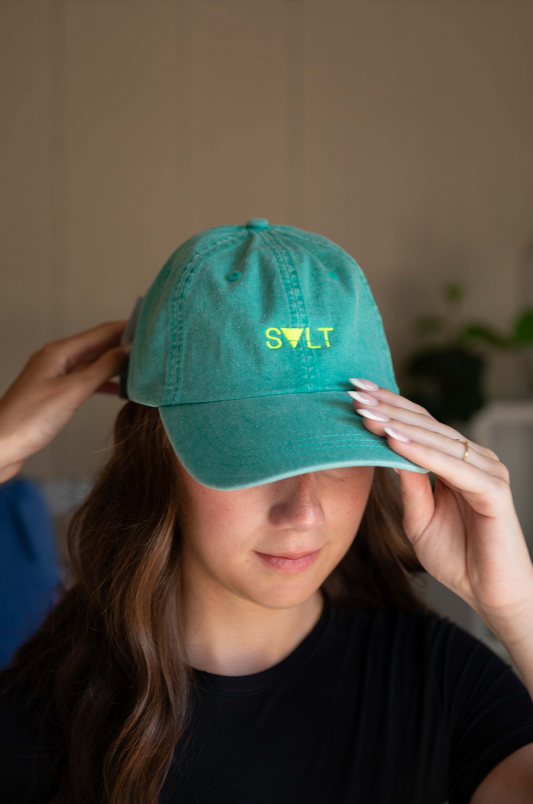 pool party cap in seafoam