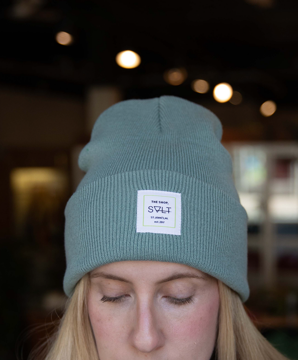 the shop toque in seafoam