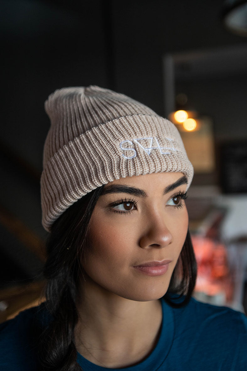salt toque in carnation cream